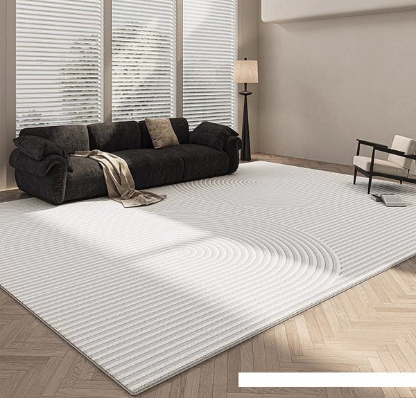 Modern Rugs under Dining Room Table, Modern Carpets for Kitchen, Geometric Contemporary Modern Rugs Next to Bed, Abstract Area Rugs for Living Room-Silvia Home Craft