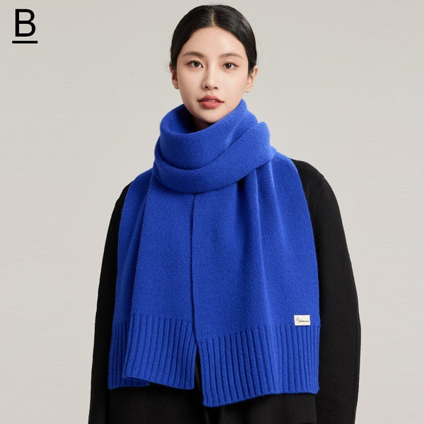 Casual Scarf for Women, Cold Weather Scarf, Fashion Designer Scarf, Red Winter Scarf, Modern Wool Scarf for Women, Soft Cashmere Scarf for Women-Silvia Home Craft