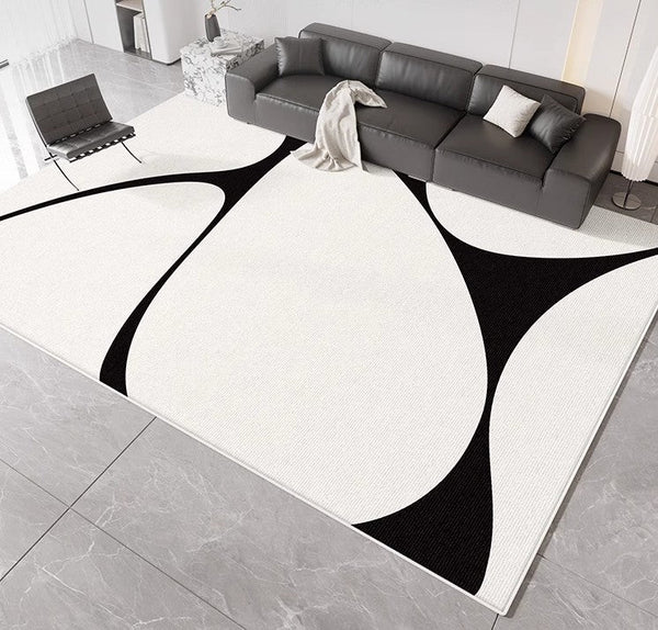 Large Modern Rugs for Living Room, Abstract Contemporary Modern Rugs, Geometric Modern Rugs for Bedroom, Modern Rugs for Dining Room-Silvia Home Craft