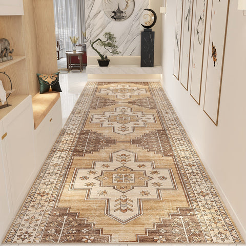 Entryway Runner Rug Ideas, Non Slip Entrance Runner Rugs, Bedside Runner Rugs, Traditional Morocco Long Narrow Runner Rugs, Extra Long Hallway Runners-Silvia Home Craft