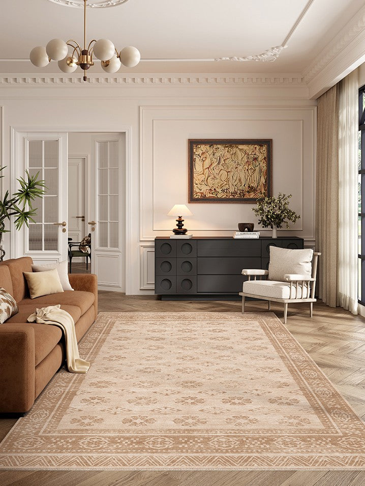 Modern Rugs for Dining Room, Abstract Contemporary Modern Rugs, Geometric Contemporary Rugs Next to Bed, Mid Century Area Rugs for Living Room-Silvia Home Craft