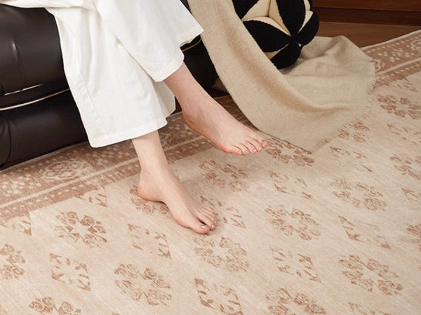 Modern Rugs for Dining Room, Abstract Contemporary Modern Rugs, Geometric Contemporary Rugs Next to Bed, Mid Century Area Rugs for Living Room-Silvia Home Craft