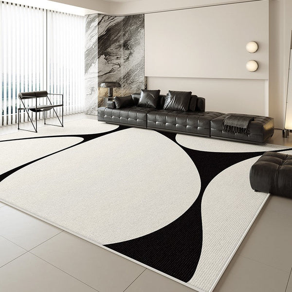 Large Modern Rugs for Living Room, Abstract Contemporary Modern Rugs, Geometric Modern Rugs for Bedroom, Modern Rugs for Dining Room-Silvia Home Craft
