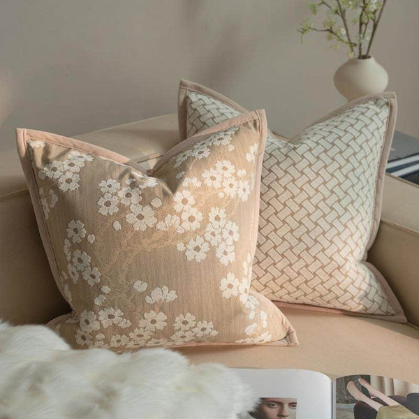 Modern Decorative Pillow Cover, Decorative Throw Pillows for Living Room, Decorative Pillow Arrangement Ideas for Couch, Modern Sofa Pillows-Silvia Home Craft