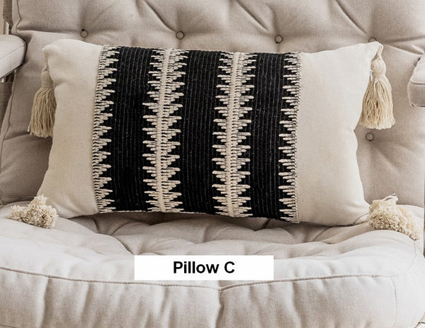 Decorative Pillow Covers, Large Modern Decorative Pillows for Bedroom, Large Square Modern Decorative Pillows for Couch, Contemporary Modern Sofa Pillows-Silvia Home Craft