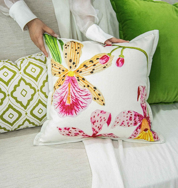 Modern Decorative Cushion Covers, Unique Decorative Pillow Arrangement Ideas for Couch, Decorative Pillows for Living Room, Large Decorative Pillows for Interior Design-Silvia Home Craft