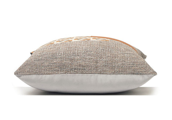 Modern Throw Pillows for Living Room, Large Simple Modern Pillows, Decorative Modern Sofa Pillows, Brown Orange Modern Throw Pillows for Couch-Silvia Home Craft