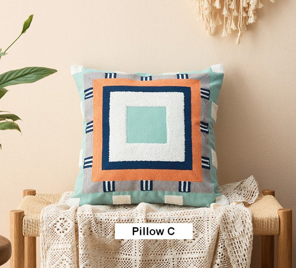 Large Modern Sofa Cushion, Decorative Pillow Covers, Modern Pillows for Couch, Abstract Decorative Throw Pillows for Living Room-Silvia Home Craft