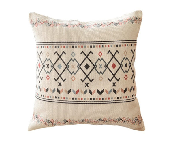 Decorative Throw Pillows for Dining Room, Bohemian Geometric Modern Pillows, Decorative Sofa Pillow Covers, Oriental Square Pillows for Couch-Silvia Home Craft