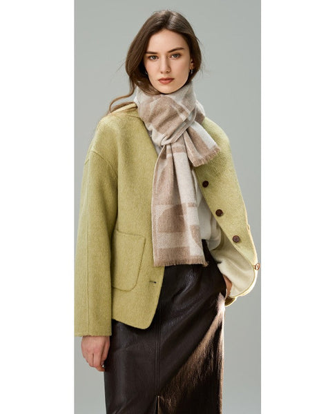 Cold Weather Scarf, Winter Scarf, Soft Cashmere Scarf for Women, Casual Scarf for Women, Modern Wool Scarf for Women, Fashion Designer Scarf-Silvia Home Craft