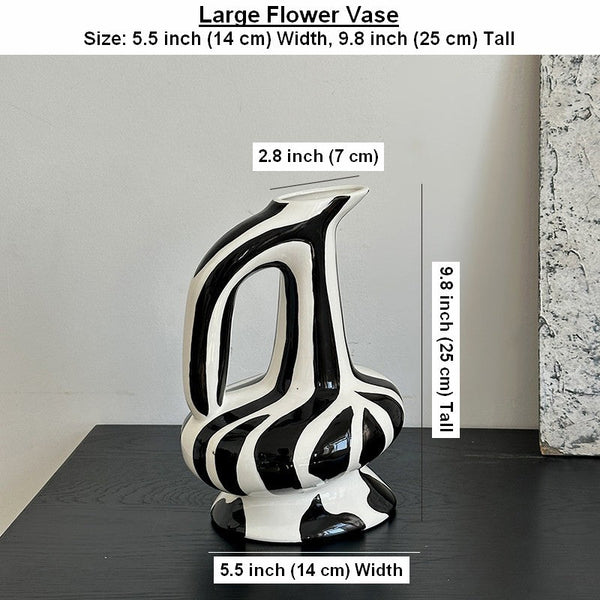 Porcelain Bud Vases, Handmade Water Holding Flower Vases, Modern Ceramic Flower Vases, Small Flower Vases on Table-Silvia Home Craft