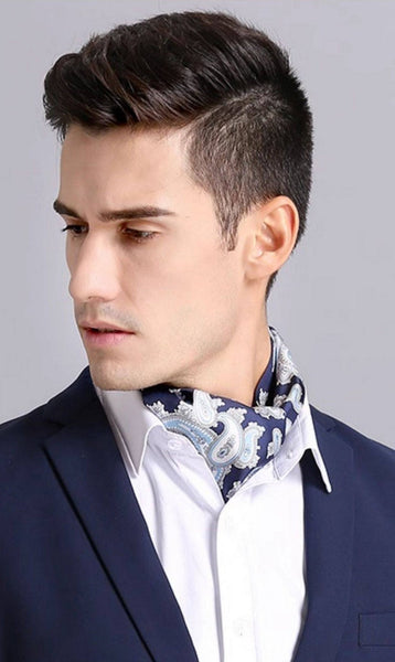 Scarf For Suit Men, Thin Silk Neck Scarf, Short Real Silk Scarf, Mens Short Silk Neckwear, Skinny Silk Scarf Mens, Casual Silk Scarf Men, Lightweight Short Silk Scarf-Silvia Home Craft