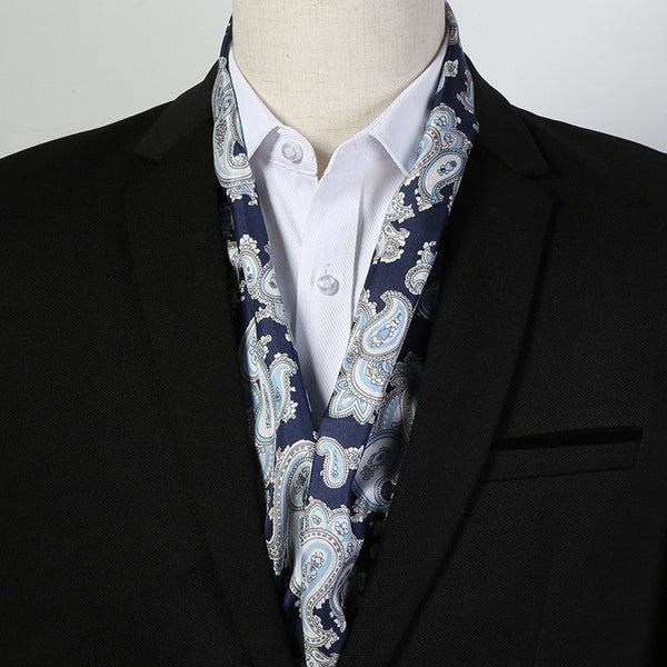 Scarf For Suit Men, Thin Silk Neck Scarf, Short Real Silk Scarf, Mens Short Silk Neckwear, Skinny Silk Scarf Mens, Casual Silk Scarf Men, Lightweight Short Silk Scarf-Silvia Home Craft