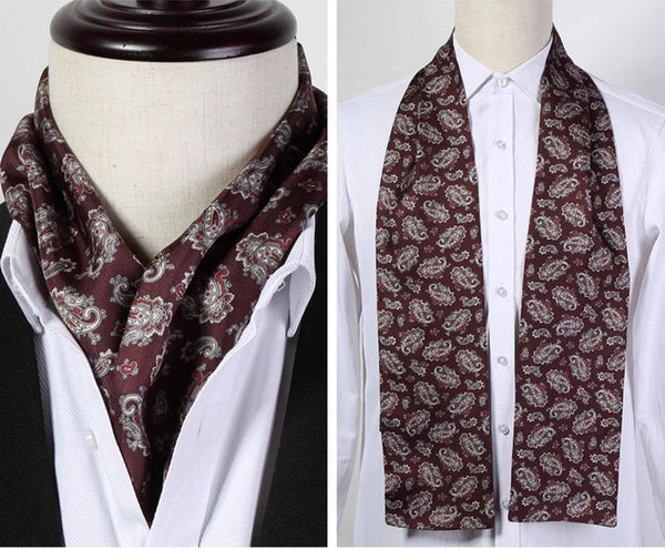 Thin Silk Neck Scarf, Scarf For Suit Men, Short Real Silk Scarf, Mens Short Silk Neckwear, Skinny Silk Scarf Mens, Casual Silk Scarf Men, Lightweight Short Silk Scarf-Silvia Home Craft