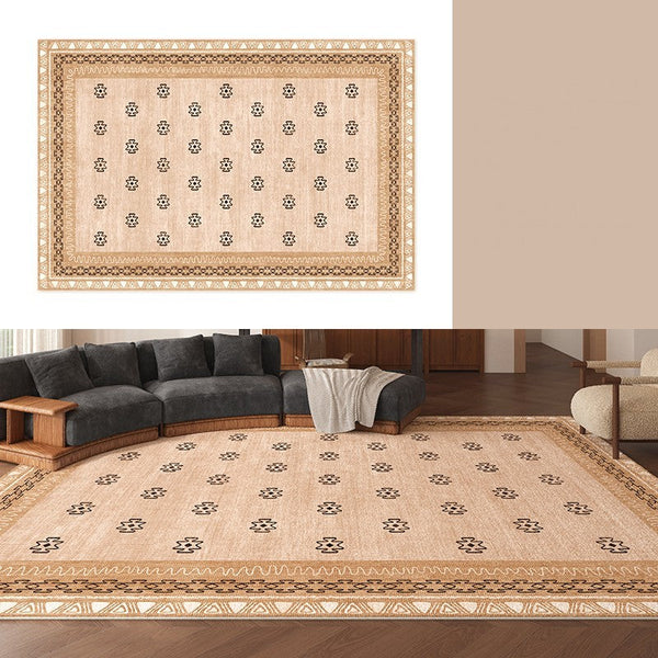 Abstract Contemporary Modern Rugs, Modern Rugs for Dining Room, Geometric Contemporary Rugs Next to Bed, Mid Century Area Rugs for Living Room-Silvia Home Craft