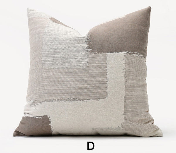 Geometric Modern Sofa Pillows, Abstract Decorative Pillows for Couch, Contemporary Throw Pillows, Modern Pillows for Bedroom, Modern Sofa Pillows-Silvia Home Craft