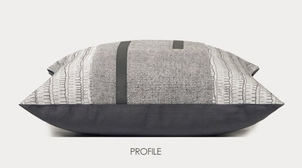 Gray Modern Simple Throw Pillows for Living Room, Decorative Modern Sofa Pillows, Modern Throw Pillows for Couch, Large Simple Modern Pillows-Silvia Home Craft