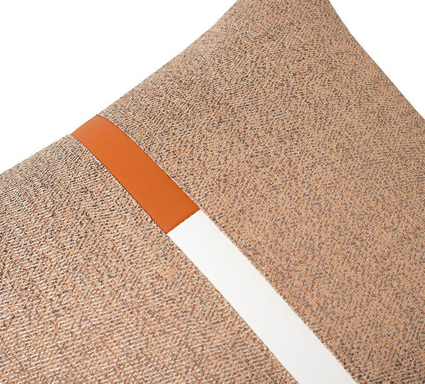 Decorative Modern Sofa Pillows, Modern Simple Throw Pillows for Bedroom, Brown Modern Throw Pillows for Couch, Large Simple Modern Pillows-Silvia Home Craft