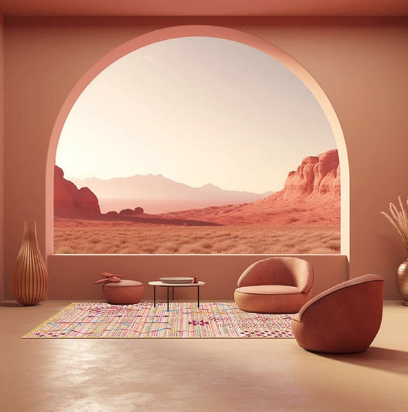 Morocco Rugs for Dining Room, Vintage Persian Rugs, Extra Large Traditional Colorful Moroccan Rug, Bedroom Vintage Rugs, Oversized Area Rugs for Living Room-Silvia Home Craft