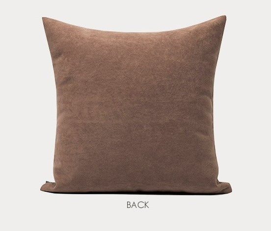 Decorative Modern Sofa Pillows, Modern Simple Throw Pillows for Bedroom, Brown Modern Throw Pillows for Couch, Large Simple Modern Pillows-Silvia Home Craft