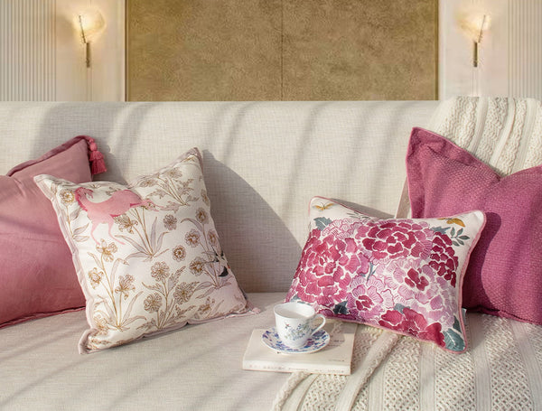 Decorative Pillow Arrangement Ideas, Modern Decorative Cushion Covers, Decorative Throw Pillows for Bed, Living Room Decorative Pillows, Large Decorative Pillows for Interior Design-Silvia Home Craft