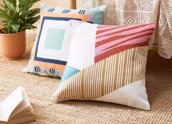 Large Modern Sofa Cushion, Decorative Pillow Covers, Modern Pillows for Couch, Abstract Decorative Throw Pillows for Living Room-Silvia Home Craft