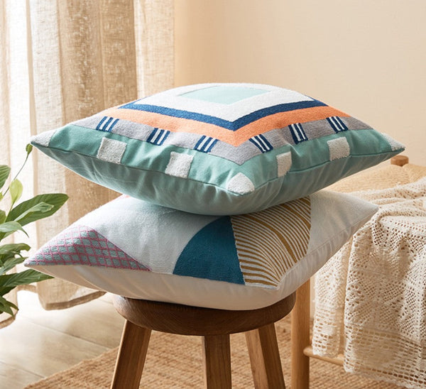 Large Modern Sofa Cushion, Decorative Pillow Covers, Modern Pillows for Couch, Abstract Decorative Throw Pillows for Living Room-Silvia Home Craft