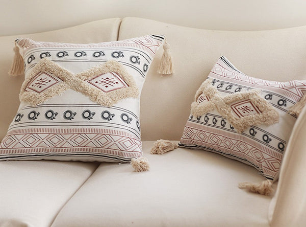 Contemporary Throw Pillow for Interior Design,Geometric Square Modern Throw Pillows for Couch, Decorative Throw Pillows-Silvia Home Craft