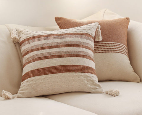 Modern Decorative Sofa Pillows for Bedroom, Geometric Pattern Decorative Pillow for Couch, Contemporary Decorative Square Pillow Covers