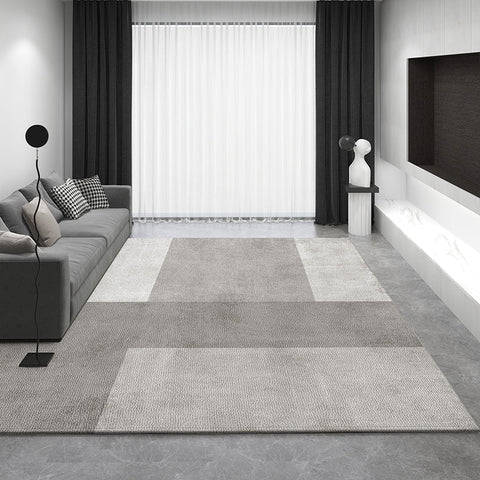 Large Modern Rugs for Living Room, Abstract Contemporary Modern Rugs for Bedroom, Geometric Modern Rug Placement Ideas for Dining Room-Silvia Home Craft