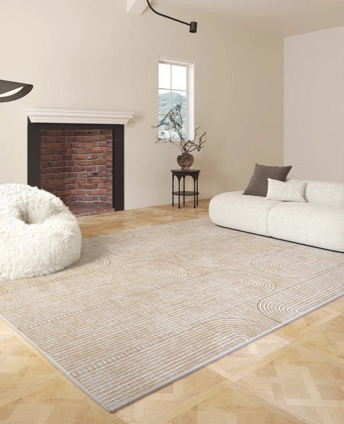Contemporary Modern Rugs for Sale, Contemporary Rugs under Coffee Table, Abstract Modern Area Rugs for Bedroom, Large Modern Rugs for Living Room-Silvia Home Craft