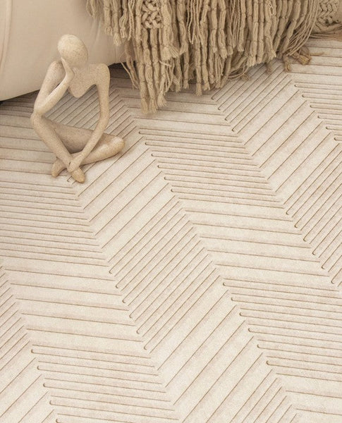 Large Modern Rugs for Living Room, Geometric Modern Rugs for Sale, Abstract Modern Area Rugs for Bedroom, Contemporary Rugs under Coffee Table-Silvia Home Craft