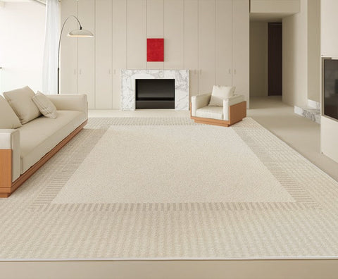 Bedroom Contemporary Soft Rugs, Rectangular Modern Rugs under Sofa, Large Modern Rugs in Living Room, Modern Rugs for Office, Dining Room Floor Carpets-Silvia Home Craft