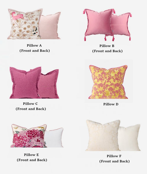 Decorative Pillow Arrangement Ideas, Modern Decorative Cushion Covers, Decorative Throw Pillows for Bed, Living Room Decorative Pillows, Large Decorative Pillows for Interior Design-Silvia Home Craft