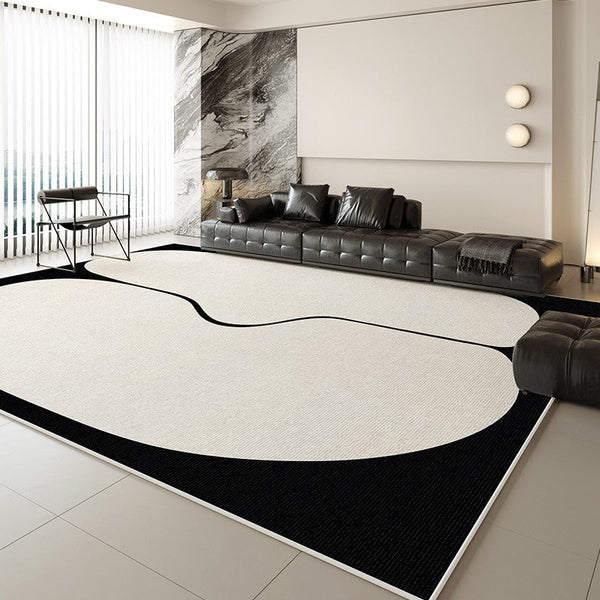 Extra Large Modern Rugs for Living Room, Bedroom Modern Rugs, Dining Room Geometric Modern Rugs, Contemporary Modern Rugs for Office-Silvia Home Craft