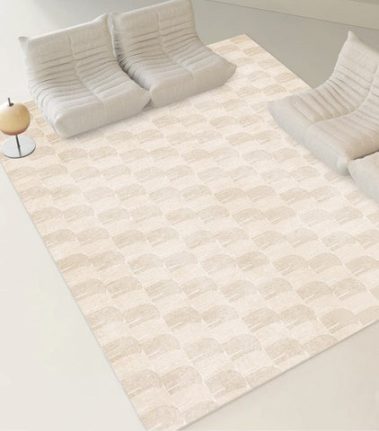 Simple Modern Rug Ideas for Bedroom, Modern Rugs for Dining Room,Large Modern Rugs for Living Room, Abstract Geometric Modern Rugs-Silvia Home Craft