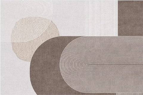 Extra Large Modern Rugs for Living Room, Abstract Contemporary Modern Rugs, Geometric Area Rugs for Bedroom, Modern Rugs for Office-Silvia Home Craft