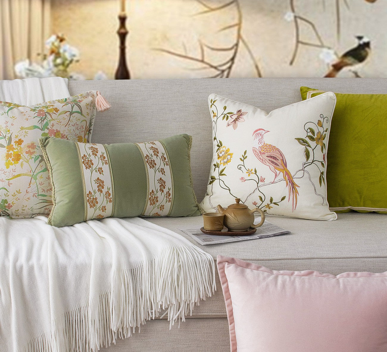 Decorative Pillows For Bed And Living Room, Stylish Home Decor Throw Pillows, Soft Cushion Covers