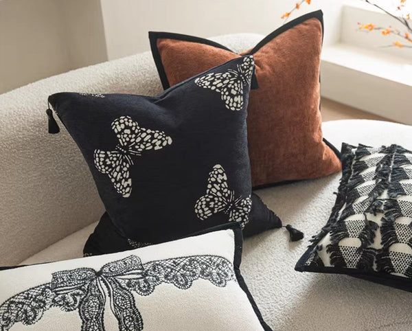 Large Decorative Throw Pillows, Decorative Pillow Arrangement Ideas for Couch, Modern Decorative Pillows for Living Room, Decorative Pillow Covers-Silvia Home Craft