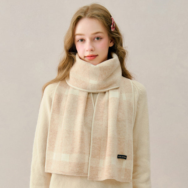 Cold Weather Scarves, Modern Wool Scarf for Women, Unique Christmas Gift for Girl, Casual Scarf for Women, Soft Wool Scarf for Women, Winter Wool Scarf-Silvia Home Craft
