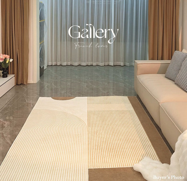 Unique Modern Rugs for Living Room, Abstract Contemporary Modern Rugs, Geometric Contemporary Rugs Next to Bed, Modern Rugs for Dining Room-Silvia Home Craft