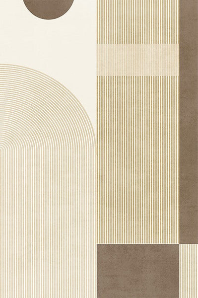 Unique Modern Rugs for Living Room, Abstract Contemporary Modern Rugs, Geometric Contemporary Rugs Next to Bed, Modern Rugs for Dining Room-Silvia Home Craft