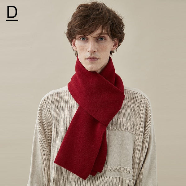 Thick Wool Scarf, Men's Winter Scarf, Men's Wool Scarf Winter, Business Wool Scarf for Gentleman, Formal Men Scarf Styles, Casual Scarf Men, Modern Fashion Scarf-Silvia Home Craft