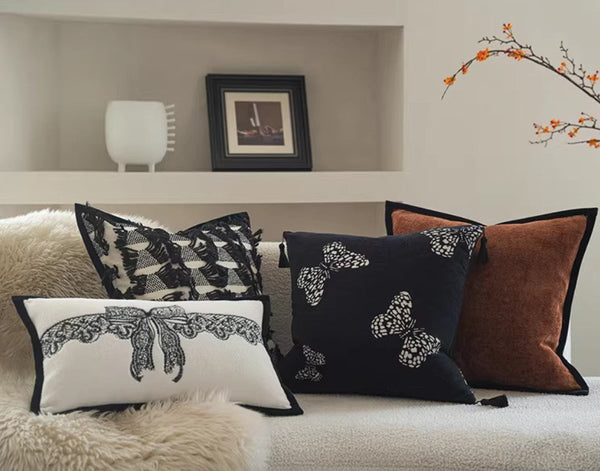 Large Decorative Throw Pillows, Decorative Pillow Arrangement Ideas for Couch, Modern Decorative Pillows for Living Room, Decorative Pillow Covers-Silvia Home Craft