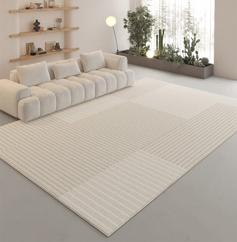 Contemporary Floor Carpets under Sofa, Modern Area Rug in Living Room, Bedroom Modern Rugs, Large Modern Rugs for Sale-Silvia Home Craft