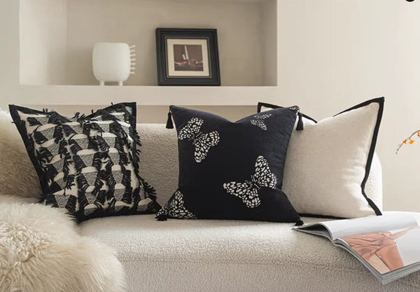 Large Decorative Throw Pillows, Decorative Pillow Arrangement Ideas for Couch, Modern Decorative Pillows for Living Room, Decorative Pillow Covers-Silvia Home Craft
