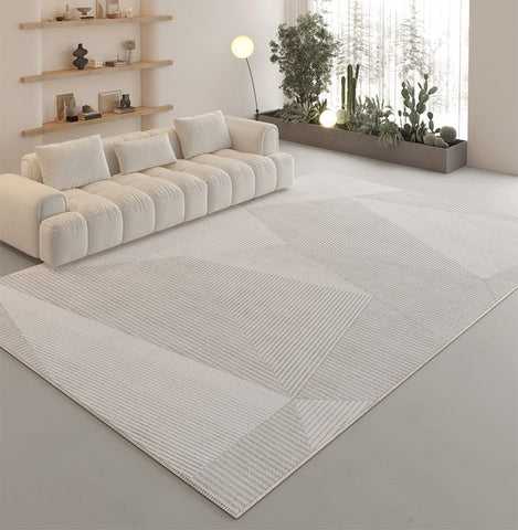 Abstract Geometric Modern Rugs, Contemporary Modern Rugs for Bedroom, Unique Modern Rugs for Living Room, Dining Room Floor Carpets-Silvia Home Craft