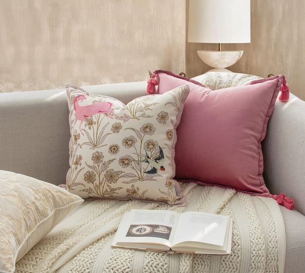 Modern Decorative Cushion Covers, Decorative Pillow Arrangement Ideas, Decorative Throw Pillows for Bed, Living Room Decorative Pillows, Large Decorative Pillows for Interior Design-Silvia Home Craft