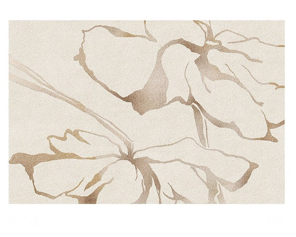 Living Room Contemporary Modern Rugs, Soft Rugs under Coffee Table, French Style Modern Rugs for Interior Design, Flower Pattern Modern Rugs for Dining Room-Silvia Home Craft