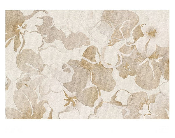 Bedroom Modern Soft Rugs, French Style Modern Rugs for Interior Design, Contemporary Modern Rugs under Dining Room Table, Flower Pattern Modern Rugs for Living Room-Silvia Home Craft